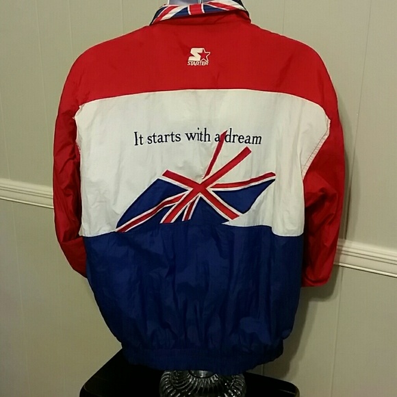 Vintage 1996 Atlanta Olympic Jacket Union Jack - Picture 2 of 5